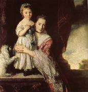 Sir Joshua Reynolds Georgiana,Countess Spencet and Lady Georgiana Spencer oil painting reproduction